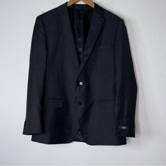 CAVALLI CLASS BY ROBERTO CAVALLI Slim Fit Wool Suit Blazer Size 54/48 - Picture 1 of 13